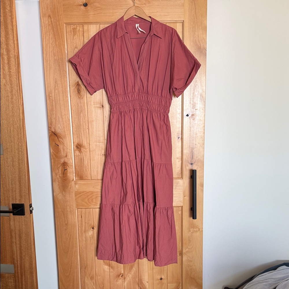 Anthropologie Mauve Midi Dress (medium)